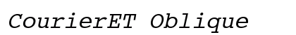 CourierET Oblique preview