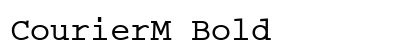 CourierM Bold preview
