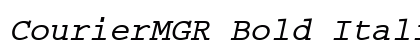 CourierMGR Bold Italic Preview