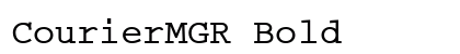 CourierMGR Bold preview