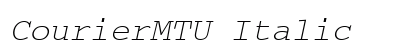 CourierMTU Italic preview
