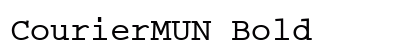 CourierMUN Bold preview
