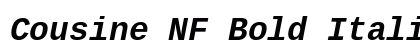Cousine NF Bold Italic Preview
