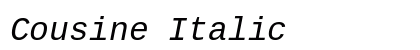 Cousine Italic preview