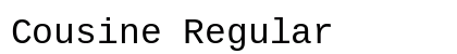 Cousine Regular Preview
