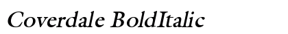 Coverdale BoldItalic Preview