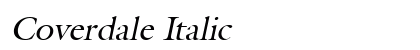 Coverdale Italic preview