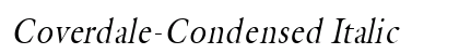 Coverdale-Condensed Italic preview