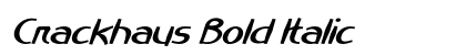 Crackhaus Bold Italic Preview