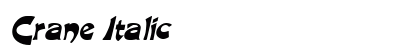 Crane Italic preview