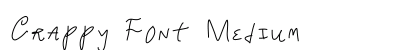 Crappy Font Medium preview