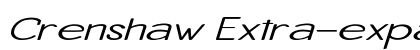 Crenshaw Extra-expanded Italic preview