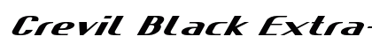 Crevil Black Extra-expanded Italic preview