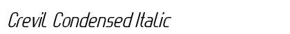 Crevil Condensed Italic Preview