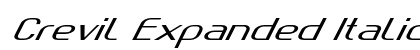 Crevil Expanded Italic Preview