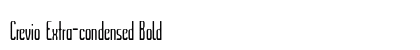 Crevio Extra-condensed Bold Preview