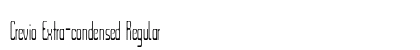 Crevio Extra-condensed Regular Preview