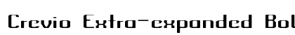 Crevio Extra-expanded Bold Preview