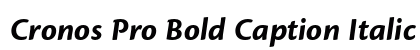 Cronos Pro Bold Caption Italic Preview