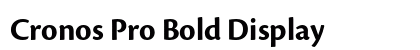 Cronos Pro Bold Display preview
