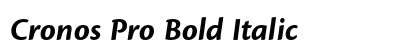 Cronos Pro Bold Italic Preview
