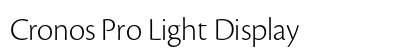 Cronos Pro Light Display Preview