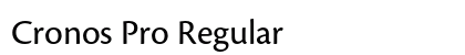 Cronos Pro Regular Preview