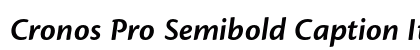 Cronos Pro Semibold Caption Italic Preview