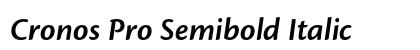 Cronos Pro Semibold Italic Preview