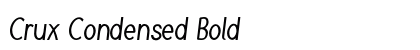 Crux Condensed Bold Preview