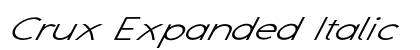 Crux Expanded Italic Preview