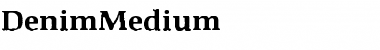 DenimMedium Regular Font