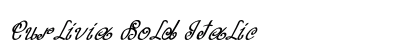 Curlivia Bold Italic Preview