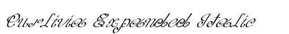 Curlivia Expanded Italic Preview