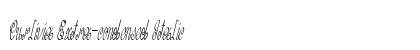 Curlivia Extra-condensed Italic Preview