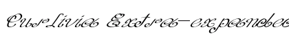 Curlivia Extra-expanded Italic preview