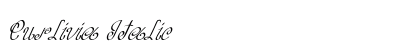 Curlivia Italic Preview