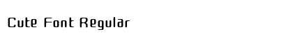 Cute Font Regular preview
