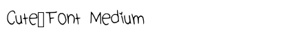 Cute_Font Medium preview