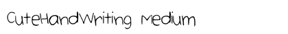 CuteHandWriting Medium preview