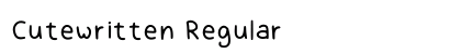 Cutewritten Regular preview