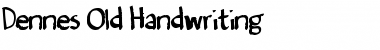 Denne's Old Handwriting Regular Font