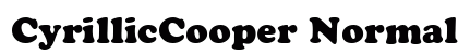 CyrillicCooper Normal preview