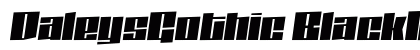 DaleysGothic BlackItalic preview