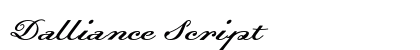 Dalliance Script preview