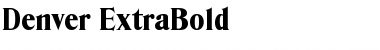 Denver-ExtraBold Font