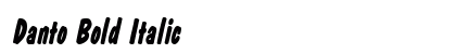 Danto Bold Italic Preview