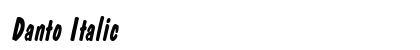 Danto Italic Preview