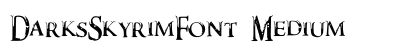 DarksSkyrimFont Medium preview