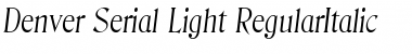 Denver-Serial-Light Font